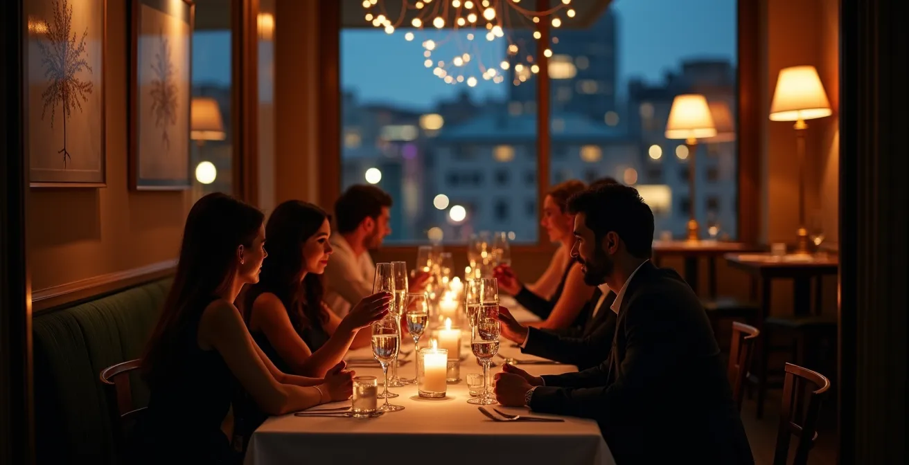 Exklusives Dinner nach Vernissage in elegantem Restaurant