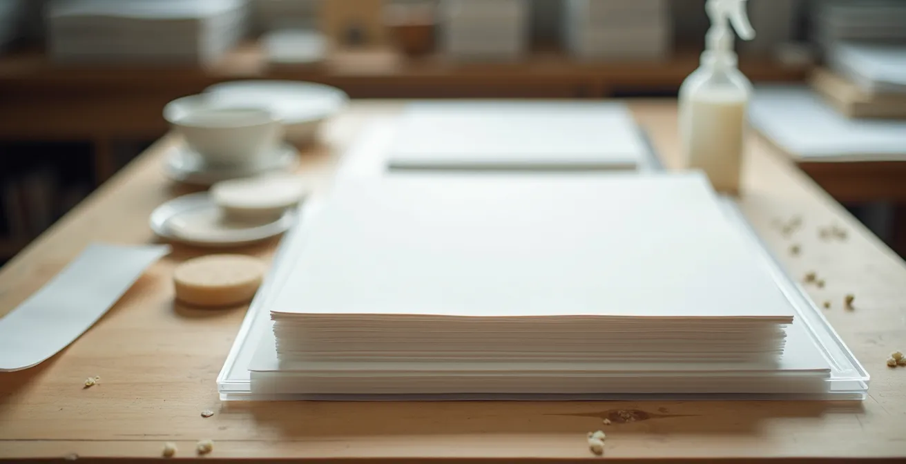 Sandwich-Methode zur gleichmäßigen Papierfeuchtung für Tiefdruckverfahren